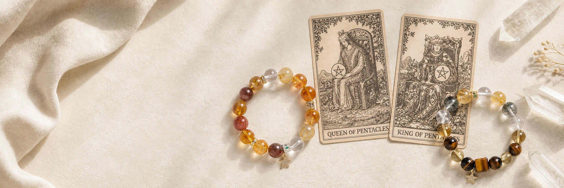 Court Card crystal bracelet collection